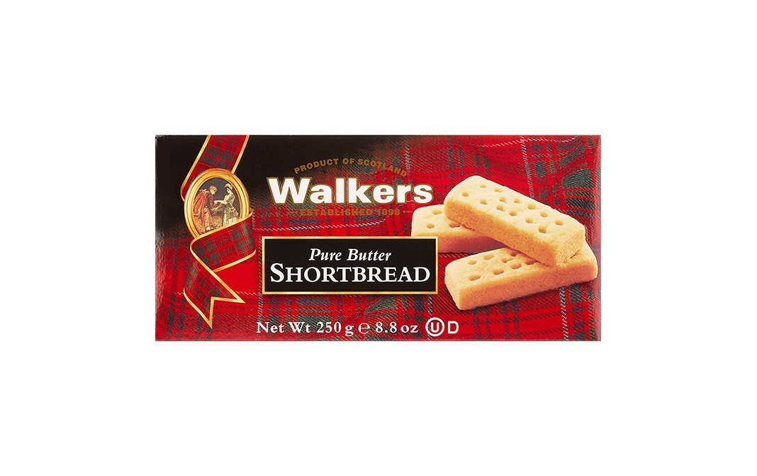 Walker's Pure Butter Shortbread    Box  250 grams